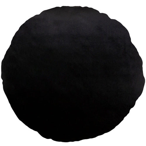 Round Black Como Velvet